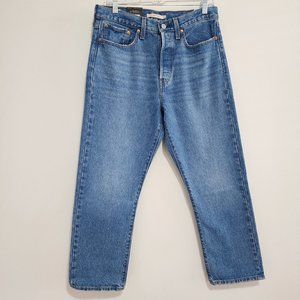 Levi's Jeans Womens 30 Blue Wedgie Premium Straight High Rise 90s Retro …
